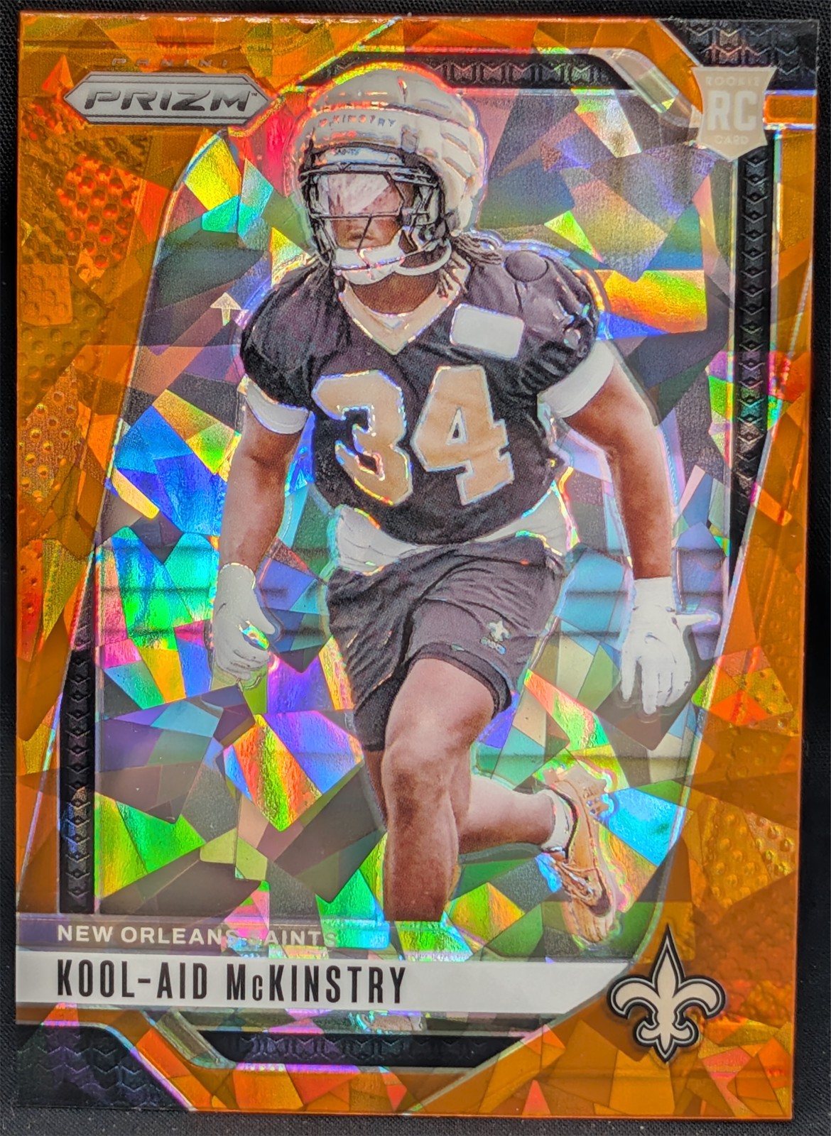 2024 Panini Prizm Orange Ice #363 Kool-Aid McKinstry New Orleans Saints 