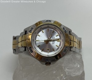 Fossil PR-5341 Analog Date Dial Two Tone St Steel Women's Watch 75.5g