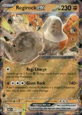 Regirock ex #101 Prices | Pokemon Destined Rivals | Pokemon Cards