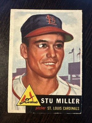 1953 TOPPS #183 STU MILLER CARDINALS POOR *Hot Corner Vintage*
