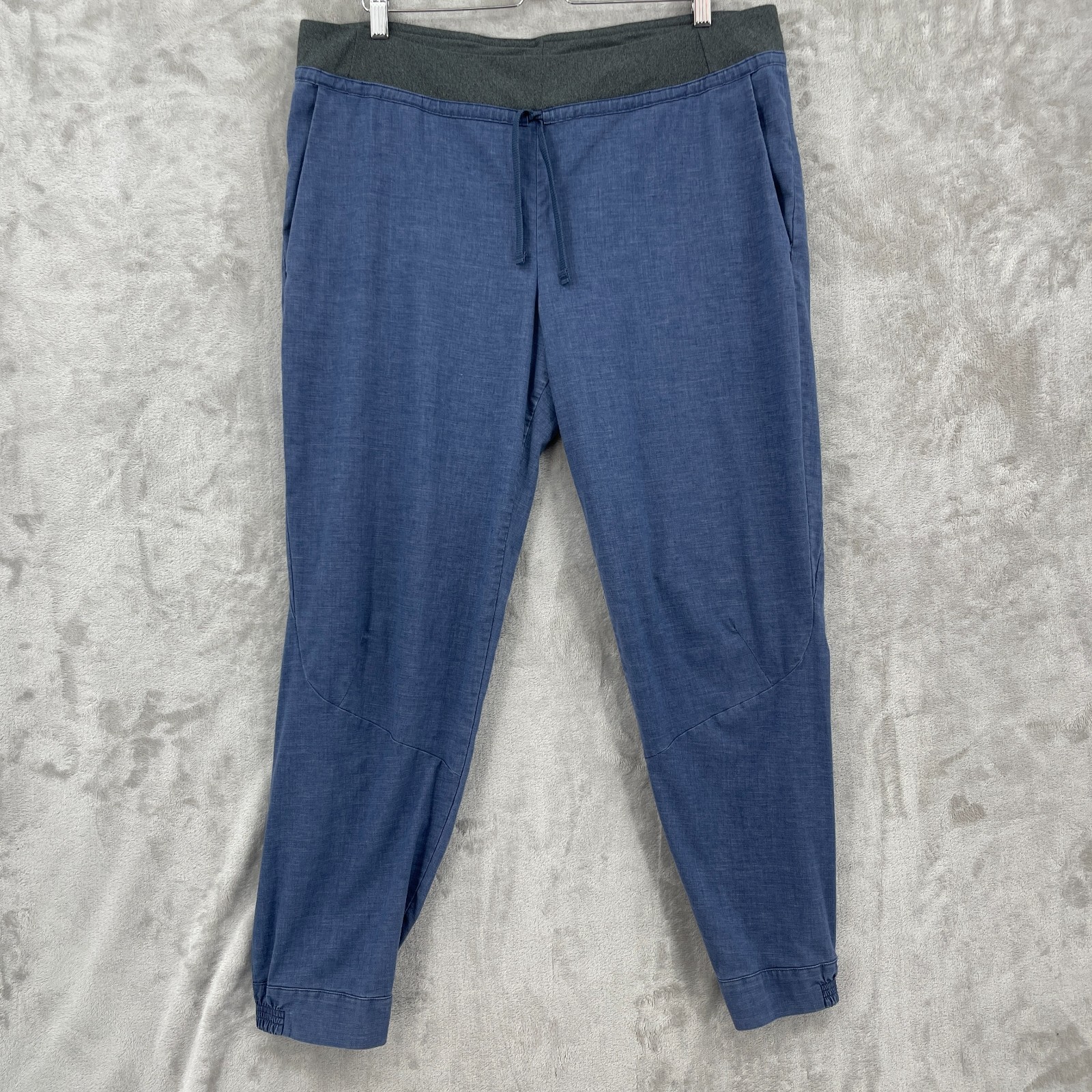 Patagonia Women's XXL Hampi Rock Pants Hemp Blend Dolomite Blue Climbing Outdoor