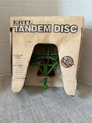 Vintage, 1984 ERTL, Tandem Disc, Green, #499, 1/16 Scale, Made In The USA, NRFB