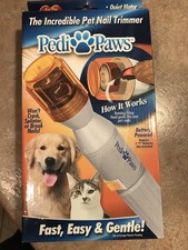 Pedi Paws The Incredible Pet Nail Trimmer Battery Operated  W/Box