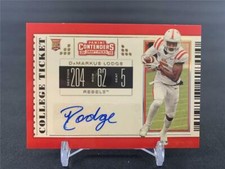 2019 PANINI CONTENDERS DRAFT PICKS DAMARKUS LODGE ROOKIE AUTO OLE MISS REBELS