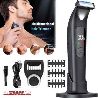 IPX7 Intimrasierer Mann Rasierer Herren Elektrisch,Wasserdicht Body Shaver men