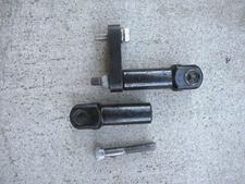 HARLEY 86-17 Softail FLST FXST Passenger Foot Peg supports+V&H  L Relocation Kit