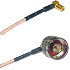 RG316 SMB MALE ANGLE to N MALE ANGLE RF Cable Rapid-SHIP LOT