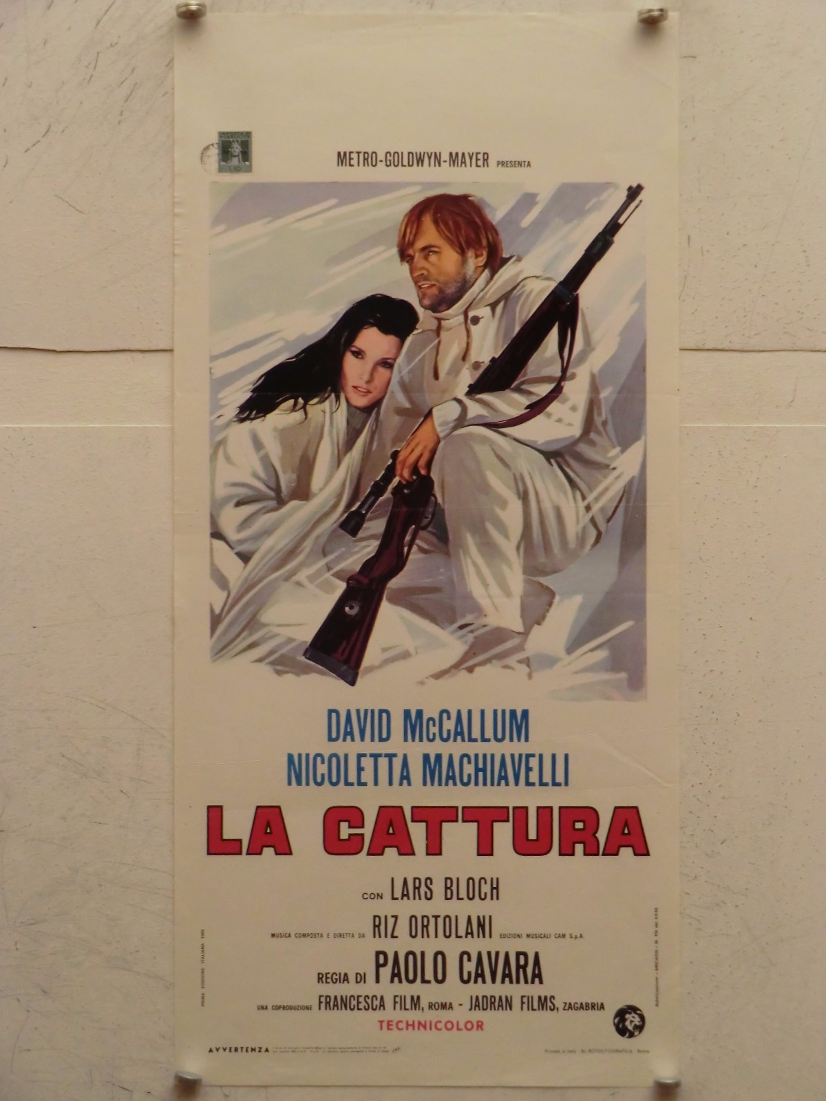 Locandina originale film La cattura (1969) - Regia di Paolo Cavara