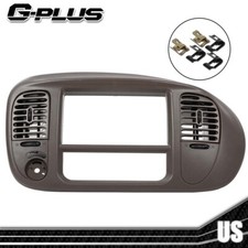 Fit For 1997-2003 Ford F-150 Expedition Center Dash Radio Bezel w/ Vents Brown