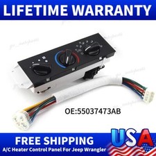 HVAC A/C & Heater Control w/ Blower Motor Switch 55037473AB For Jeep Wrangler TJ