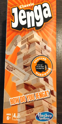Hasbro Gaming Jenga Classic Game with Genuine Hardwood Blocks