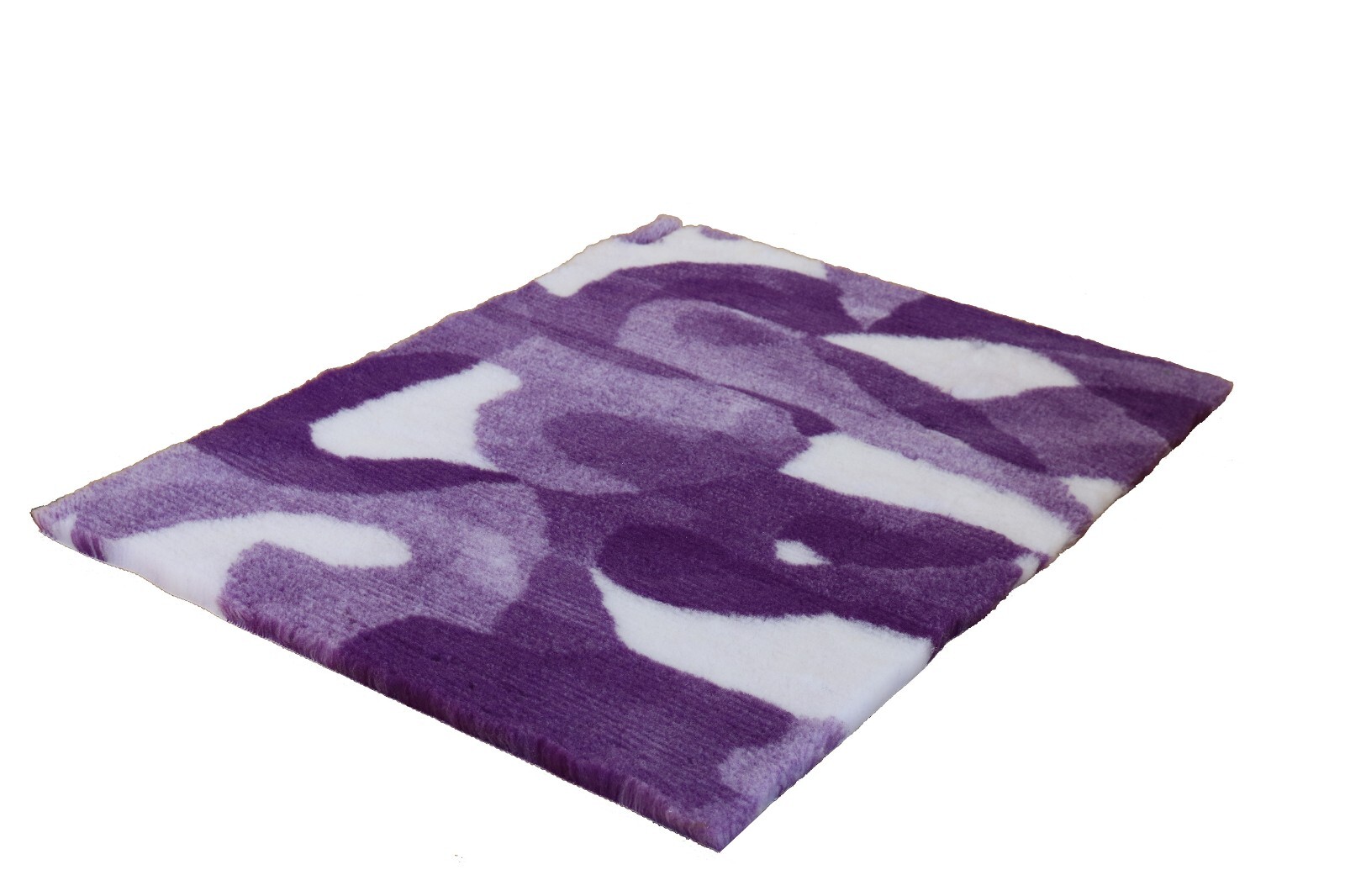 Rollo de cama VETFLEECE antideslizante camuflaje pila profunda lana veterinario púrpura y blanco