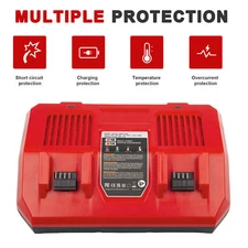 Dual Rapid Charger For Milwaukee For M18 18V Li-ion Battery Rapid Charger