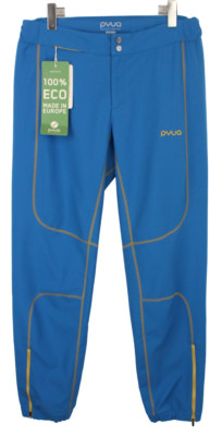 PYUA Fringe-Y Softshell-Hose Herren LARGE Blau Taschen Reißverschluss