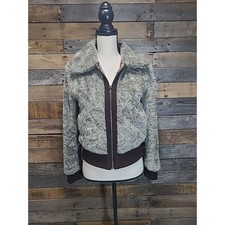 Mcafee Macphee Tomorrowland Faux Fur Bomber Jacket Small Vintage Japanese