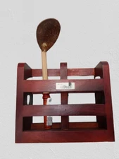 Spoon Knife Holder Kitchen Storage Tool Rack Rest Fork Natural Organizer Pot 