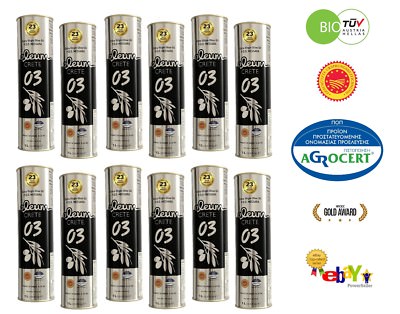 12x1L Kanister   Extra Virgin OLEUM Olivenöl Kreta  unter 0,3% Fettsäureanteil  