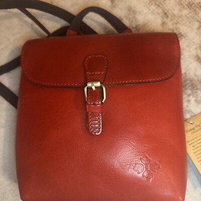 PATRICIA NASH Small Vatoni Convertible Leather Backpack Bag  display picture 3