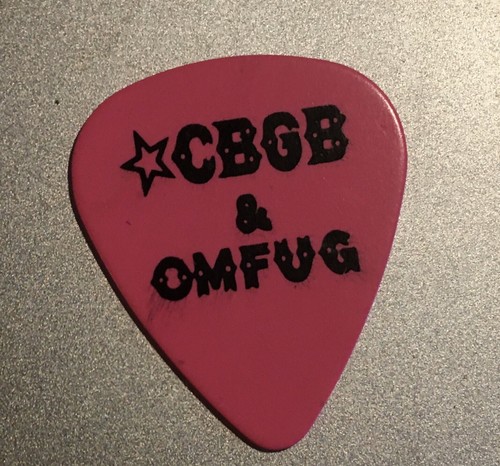 CBGB & OMFUG Pink Guitar Pick Vintage '90's