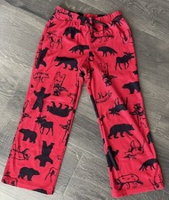 Old Navy Boys Pajama Pants Fleece Red Youth Medium 8 