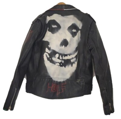 Misfits Jacket Custom Painted Genuine Leather Size 44 PFG Misfits Jacket Custom Painted Genuine Leather Size 44 PFG