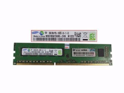 RAM Serveur DDR3-1333 Samsung PC3-10600E 2GB Unbuffered ECC CL9 Très Bon ETAT - Zdjęcie 1 z 1