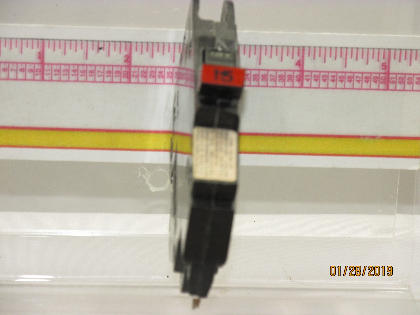 The listing is for:(1)FPE 15AMP 1POLE BREAKER Black Mini Stab-Lock Type