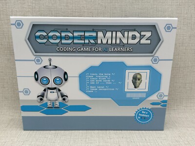 Codermindz Coding Game for AI Learners Ages 6+ un-punched Sealed Cards 2-4 play