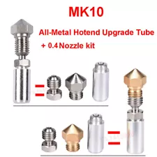 MK10 All Metal Hotend Upgrade Tube + Nozzle kit for Flashforge Wanhao 3D Printer