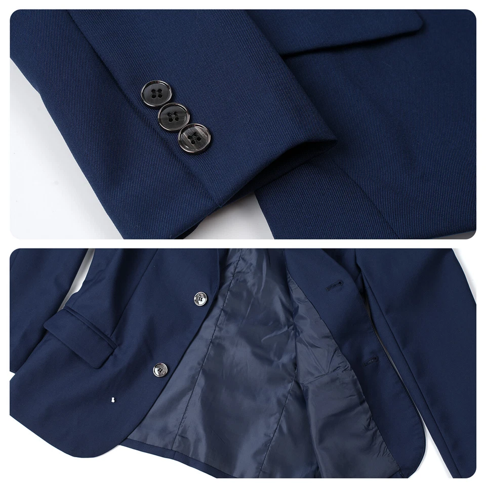 Boys Suits for Wedding Kids Easter Outfit Set School Formal Birthday Party 4PCS - Image 4 of 4