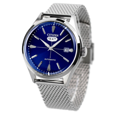 CITIZEN COLLECTION RECORD LABEL NH8391-86L Blue C7 Men's Watch New in Box