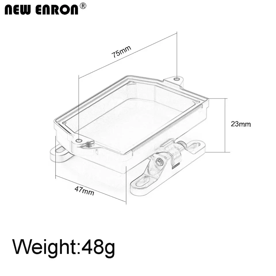 Receiver Box Cover ESC Mount Holder 7724 for RC TRAXXAS 1/6 XRT 1/5 XMAXX 6S 8S - Image 2 of 4