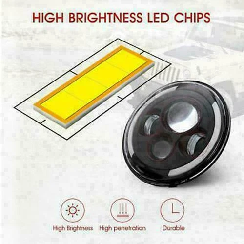 Fit for Austin Mini Cooper Classic Pair 7" LED Headlight DRL Turn Signals Lamp - image 4 of 4