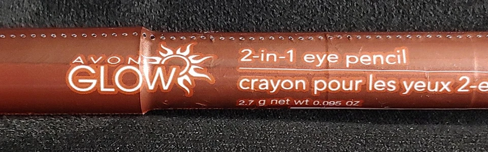 NEW SEALED    AVON  GLOW  2 IN 1 EYE PENCIL   #  P905  TROPICAL ORCHID  - Image 3 of 4