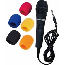 Karaoke USA Professional Karaoke Microphone, Unidirectional 9ft. Cord, Black