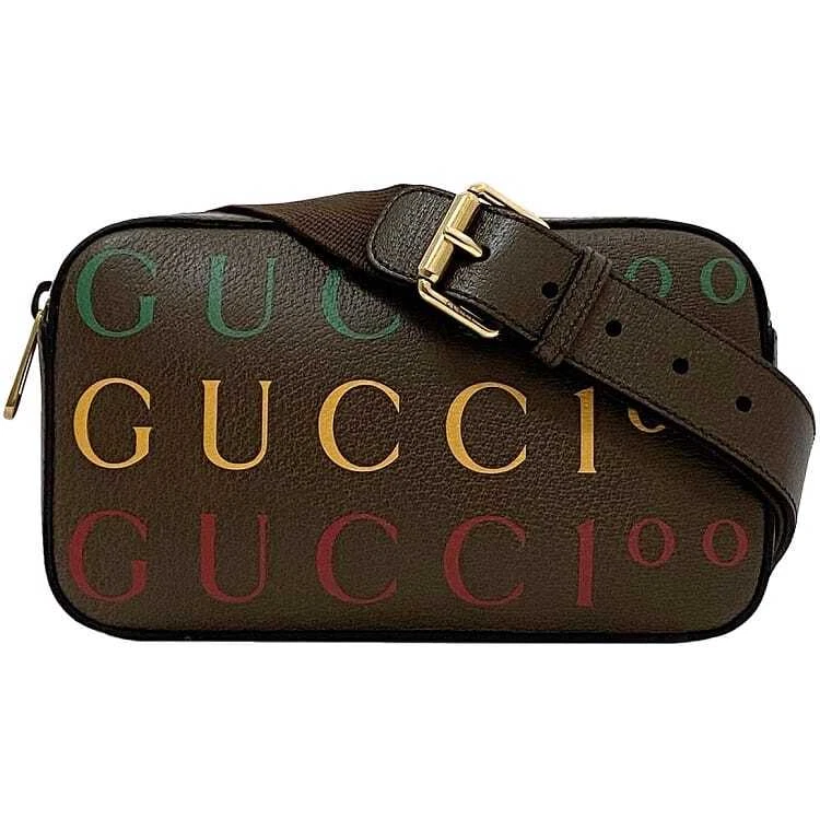 Gucci Body Bag f 22549 Marron 100ème Anniversaire 602695 Inutilisé Bon État