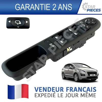 STARKIT PERFORMANCE COMMANDE BOUTON LEVE VITRE AVANT GAUCHE 3008 5008 2010-2016 6490X6 96650621ZD