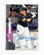 2020 Topps Chrome #RA-DN Dom Nunez Rookie Auto COLORADO ROCKIES