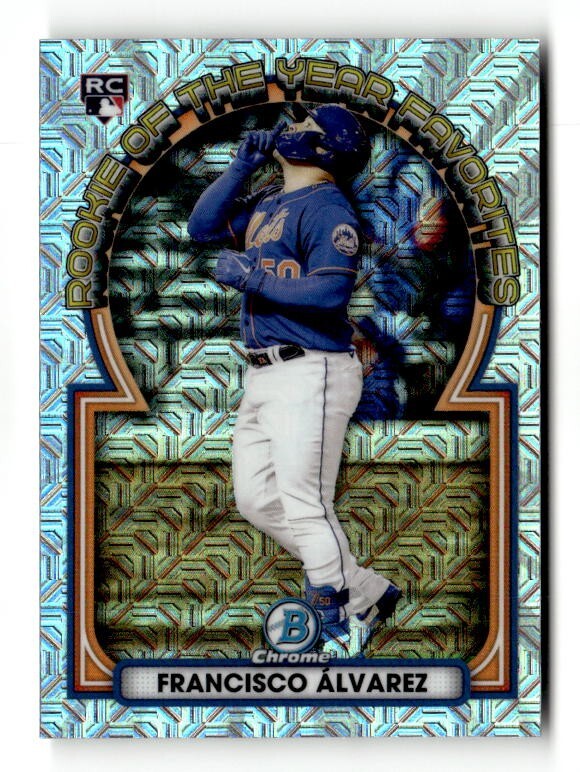 2023 Bowman Chrome ROY Favorites Mojo Refractor #ROYF-2 Francisco Alvarez (RC)
