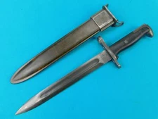 US WW2 Bayonet Fighting Knife w/ Dutch Scabbard