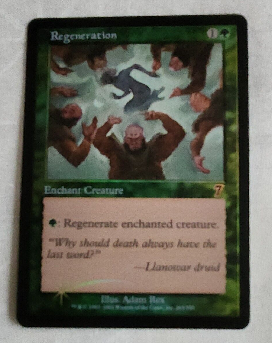 Regeneration FOIL Black Border Seventh Edition MTG NM Near Mint