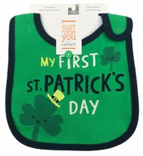 St. Patrick's Day Baby Bib My First ST. Patricks Day Carter's Just One You