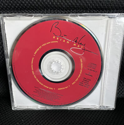 BRIAN MAY TOO MUCH LOVE WILL KILL YOU SINGLE CD MAXI MADE IN UK RARE