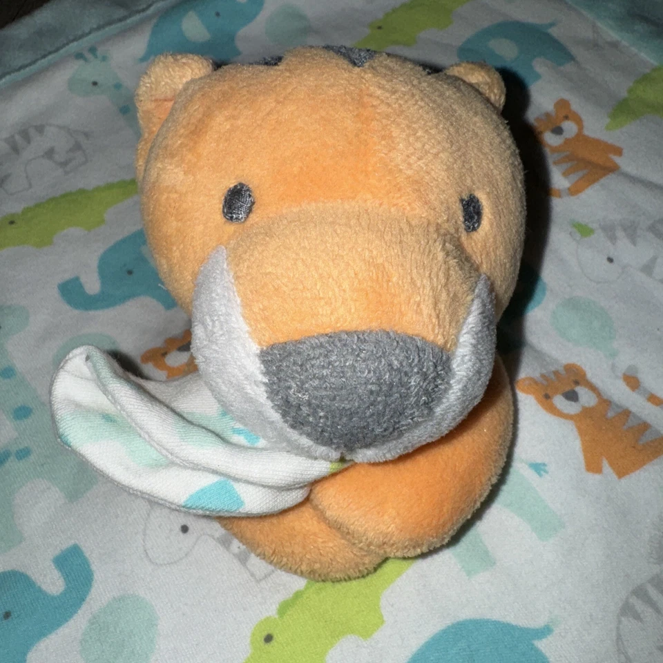 Gymboree Manta de Seguridad para Bebé Peluche Lovey Tiger 14” Jirafa Caimán Elefante Foto 2 de 4