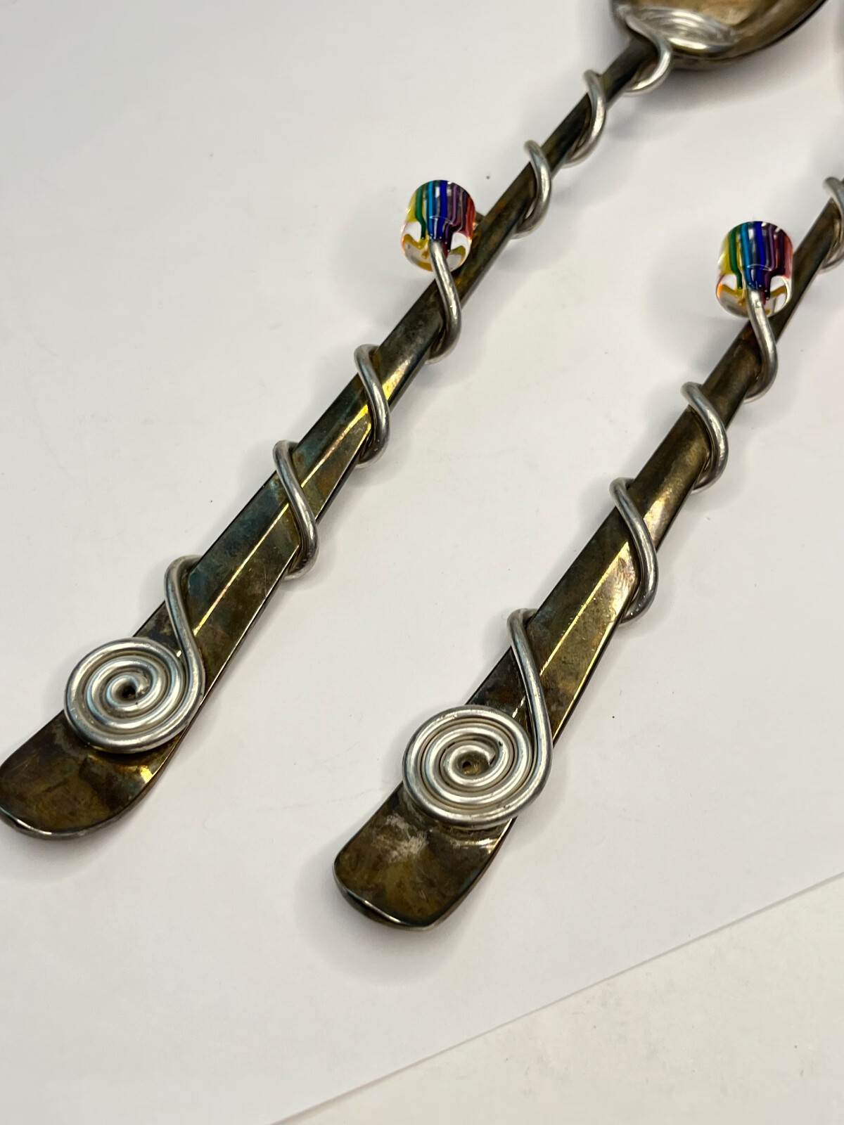  Set Two pieces Flatware Salad pasta FORK AND SERVING SPOON Wrapped 10"