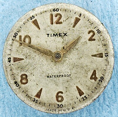 Vtg 1970\'s Men’s Timex Marlin Type Manual Wind Watch Parts Only Or Repair CE57 mens 1973 Vintage Timex Marlin Manual Old 26550 2573  main image 4
