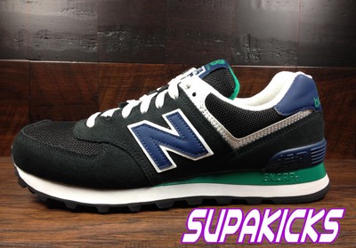 new balance 574 blue black