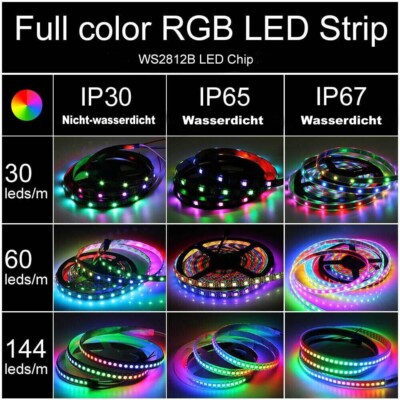 1-5M SK6812(ähnliche WS2812B) LED Streifen Strips RGBW 4 In 1 - Foto 7