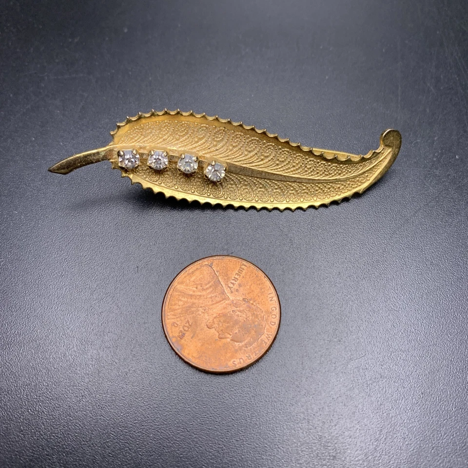 Clip de pelo pluma transparente estrás clásico estilo caimán caimán vintage Foto 3 de 4