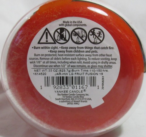 Yankee Candle Large Jar Candle 110-150 hrs 22 oz FRUIT FUSION Returning Classic - Picture 4 of 4